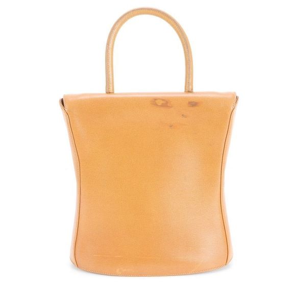 Vintage Christian Dior Leather Handbag Tote Brown Gold Hardware Women's EEE - Picture 3 of 8